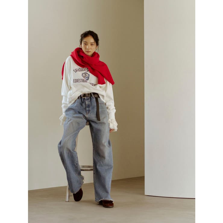 ヴィンテージルーズストレートデニム | Ungrid | 詳細画像4 