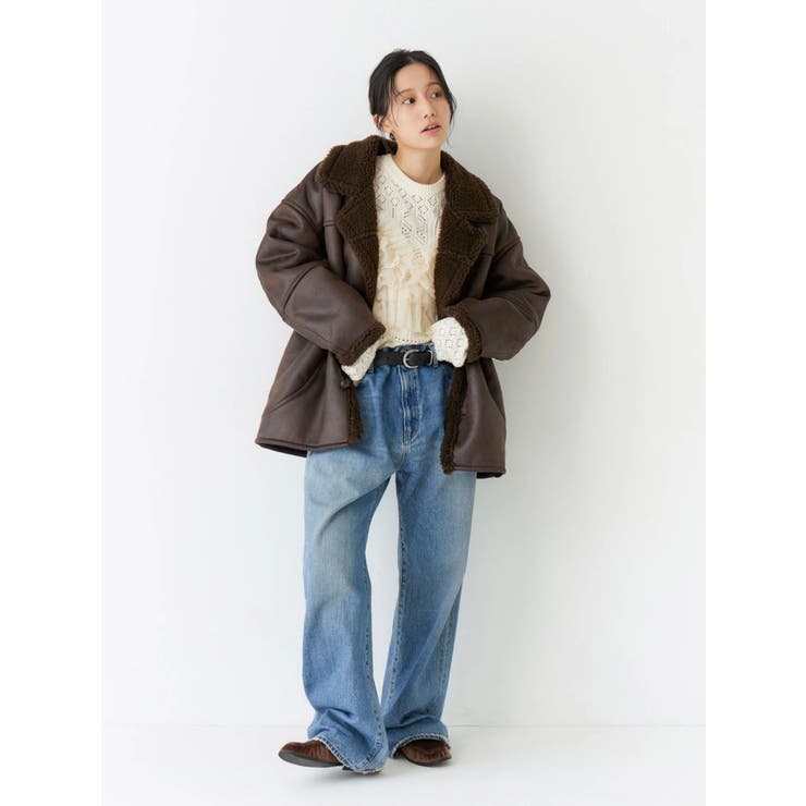 ヴィンテージルーズストレートデニム | Ungrid | 詳細画像8 