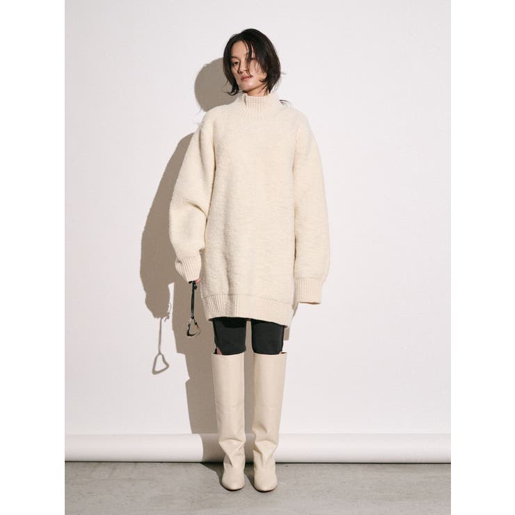 【Htage】バックスリットデザインビッグニット | Ungrid | 詳細画像10 