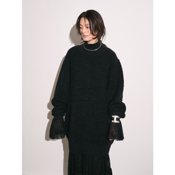 【Htage】バックスリットデザインビッグニット | Ungrid | 詳細画像13 