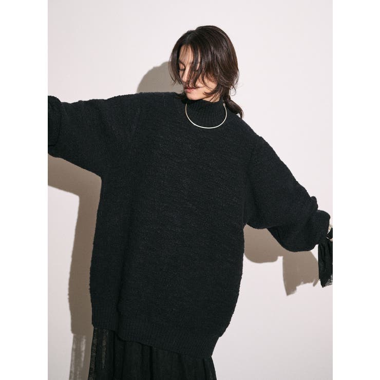 【Htage】バックスリットデザインビッグニット | Ungrid | 詳細画像14 