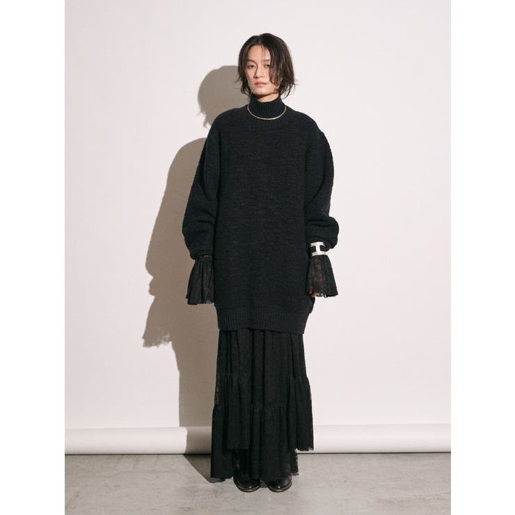 【Htage】バックスリットデザインビッグニット | Ungrid | 詳細画像15 