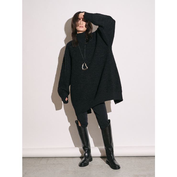 【Htage】バックスリットデザインビッグニット | Ungrid | 詳細画像19 