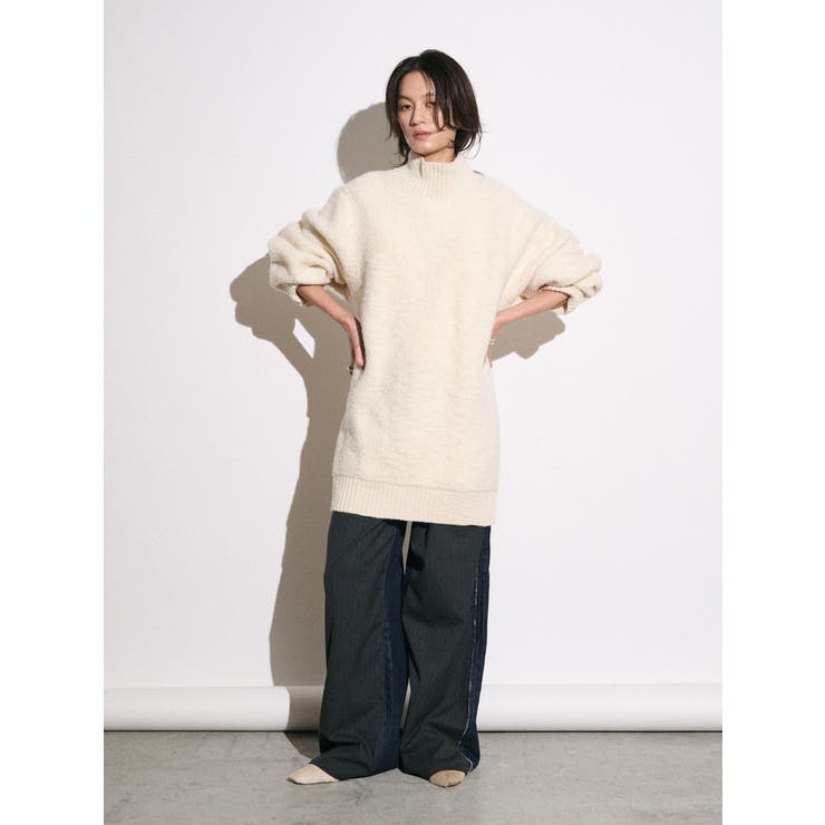 【Htage】バックスリットデザインビッグニット | Ungrid | 詳細画像8 