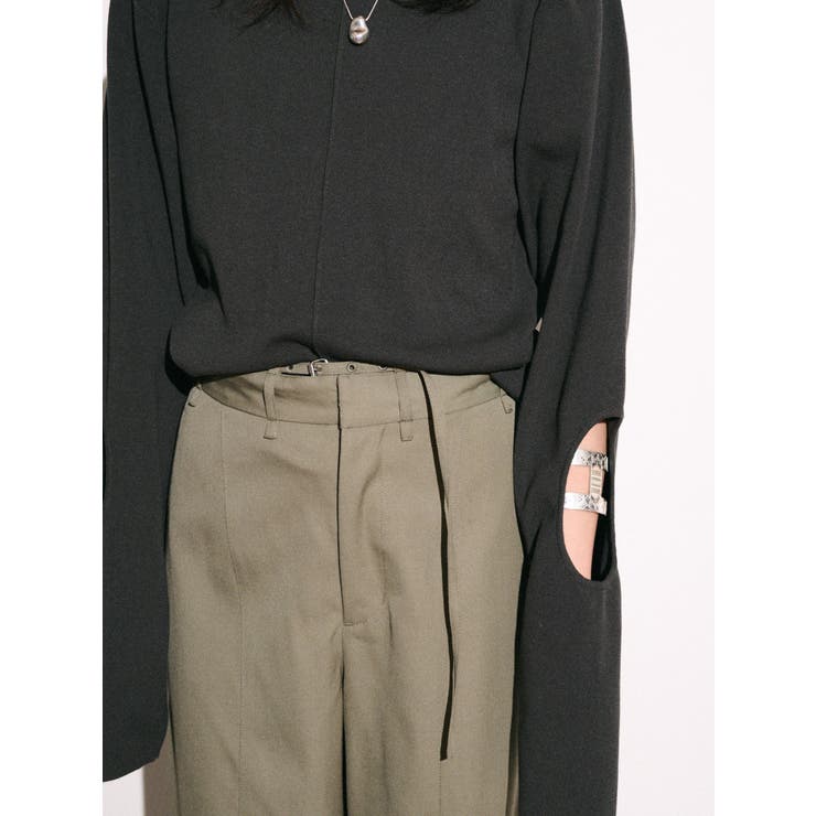 【Htage】パワーショルダーサークルデザインニット | Ungrid | 詳細画像13 