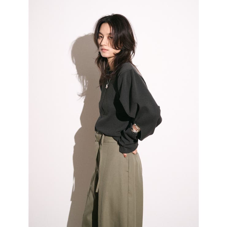 【Htage】パワーショルダーサークルデザインニット | Ungrid | 詳細画像14 