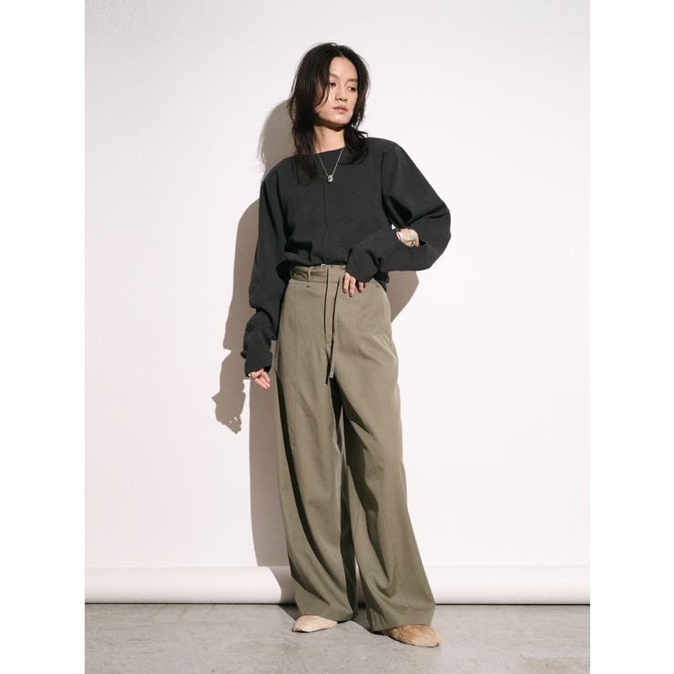 【Htage】パワーショルダーサークルデザインニット | Ungrid | 詳細画像15 