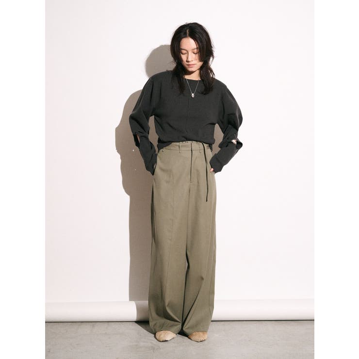 【Htage】パワーショルダーサークルデザインニット | Ungrid | 詳細画像16 