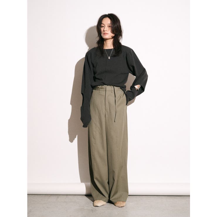 【Htage】パワーショルダーサークルデザインニット | Ungrid | 詳細画像17 