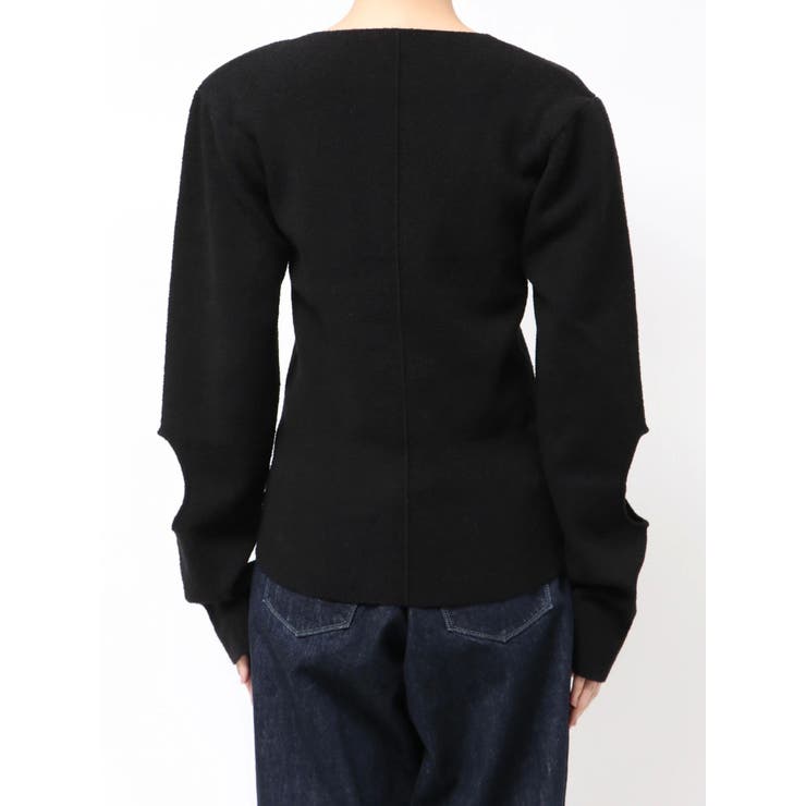 【Htage】パワーショルダーサークルデザインニット | Ungrid | 詳細画像20 