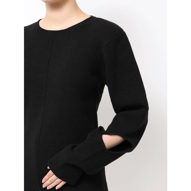 【Htage】パワーショルダーサークルデザインニット | Ungrid | 詳細画像22 