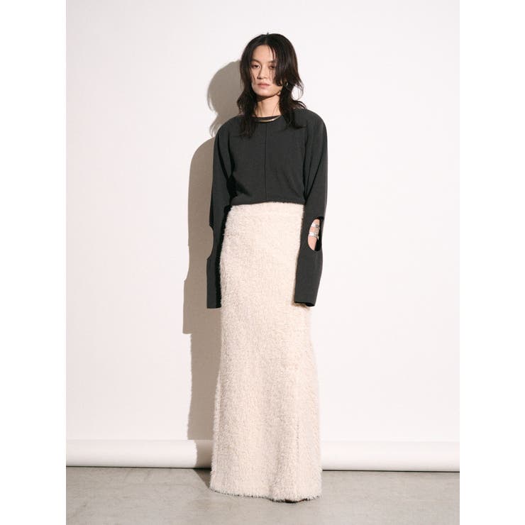 【Htage】パワーショルダーサークルデザインニット | Ungrid | 詳細画像3 