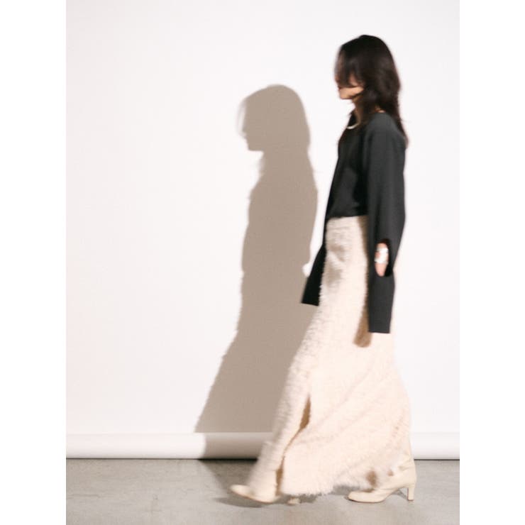 【Htage】パワーショルダーサークルデザインニット | Ungrid | 詳細画像5 