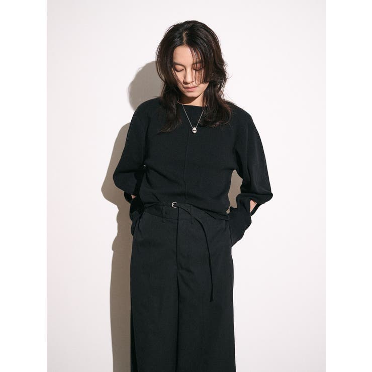 【Htage】パワーショルダーサークルデザインニット | Ungrid | 詳細画像7 