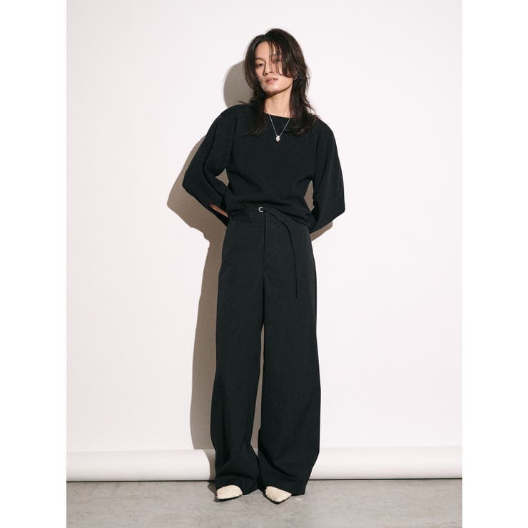 【Htage】パワーショルダーサークルデザインニット | Ungrid | 詳細画像9 