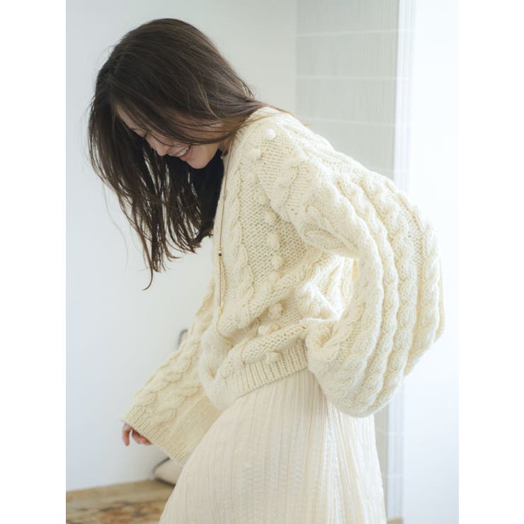 ルーズスリーブケーブルニット | Ungrid | 詳細画像11 