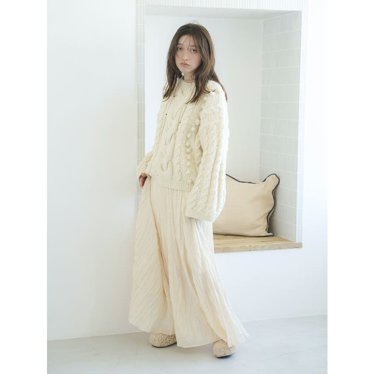 ルーズスリーブケーブルニット | Ungrid | 詳細画像13 