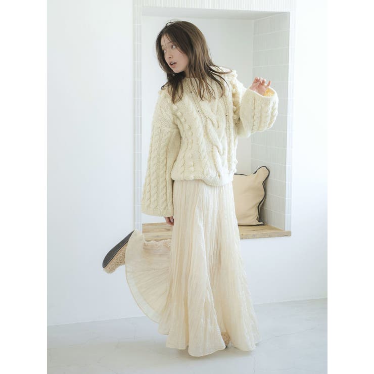 ルーズスリーブケーブルニット | Ungrid | 詳細画像14 