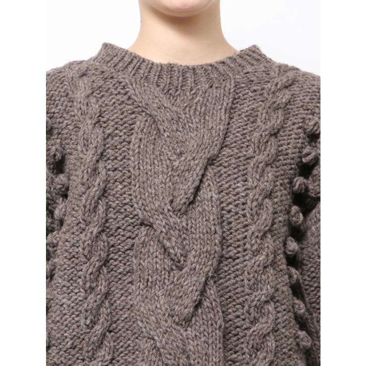 ルーズスリーブケーブルニット | Ungrid | 詳細画像24 