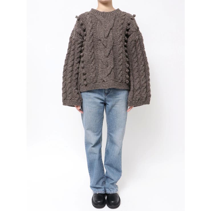 ルーズスリーブケーブルニット | Ungrid | 詳細画像28 
