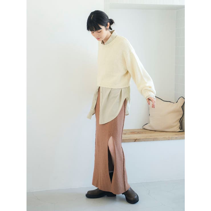 ローゲージクルーネックニット | Ungrid | 詳細画像13 