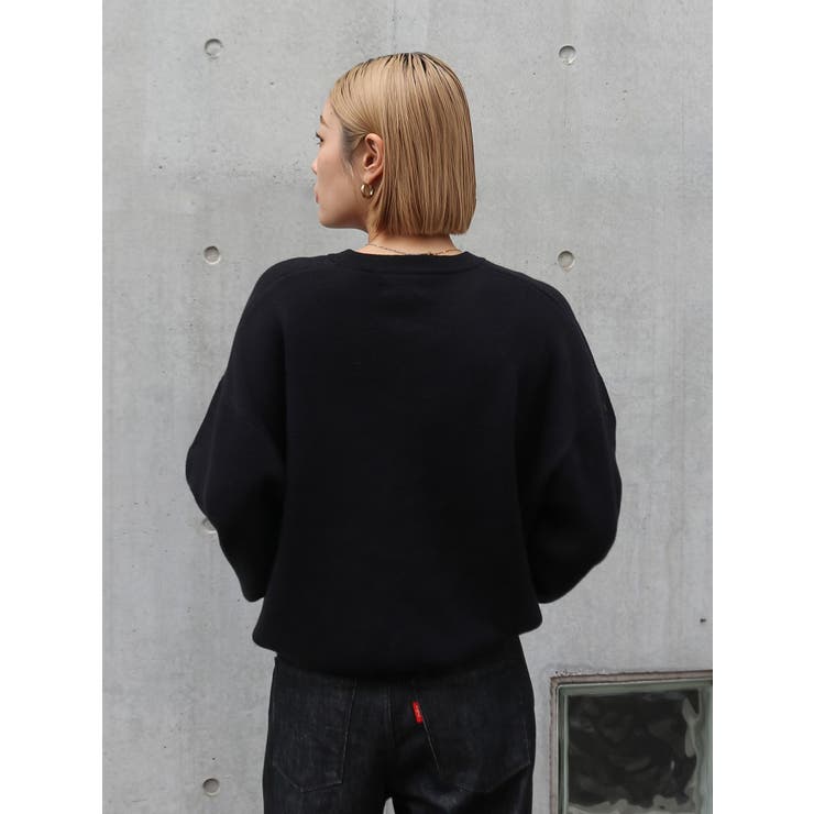 カシミヤ混スムース編みルーズニット | Ungrid | 詳細画像10 