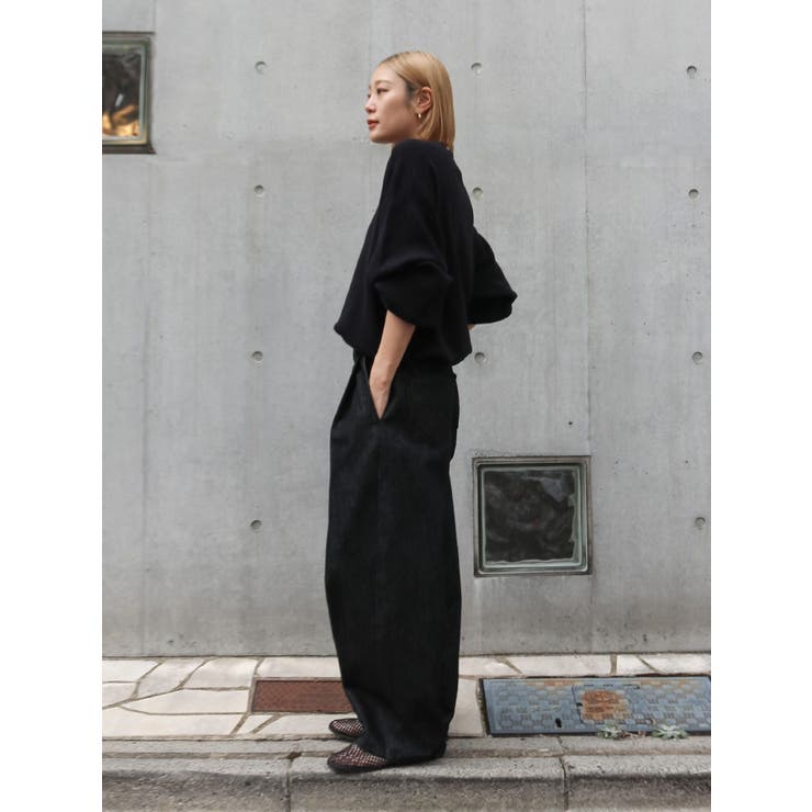 カシミヤ混スムース編みルーズニット | Ungrid | 詳細画像12 