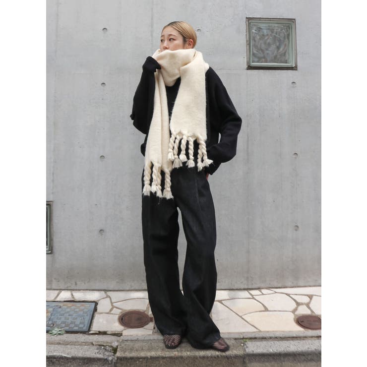 カシミヤ混スムース編みルーズニット | Ungrid | 詳細画像14 