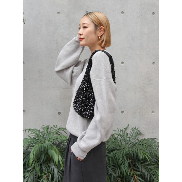 カシミヤ混スムース編みルーズニット | Ungrid | 詳細画像18 