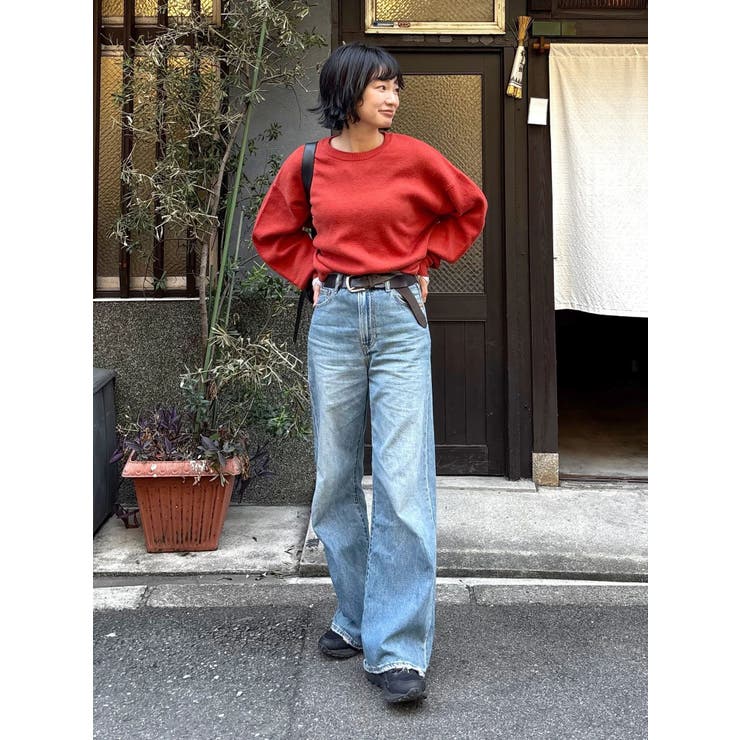 カシミヤ混スムース編みルーズニット | Ungrid | 詳細画像23 