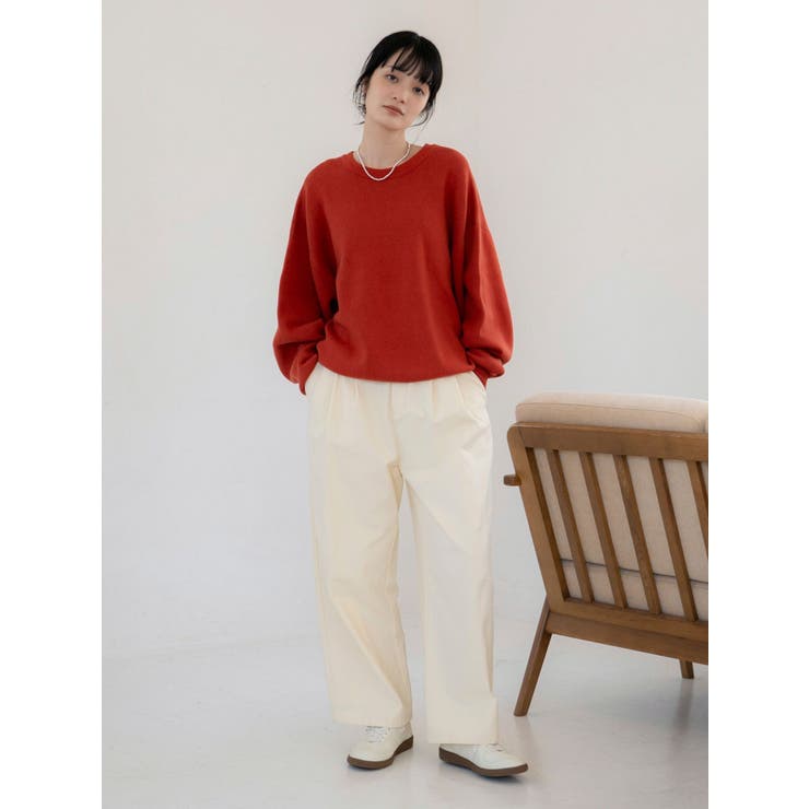 カシミヤ混スムース編みルーズニット | Ungrid | 詳細画像5 