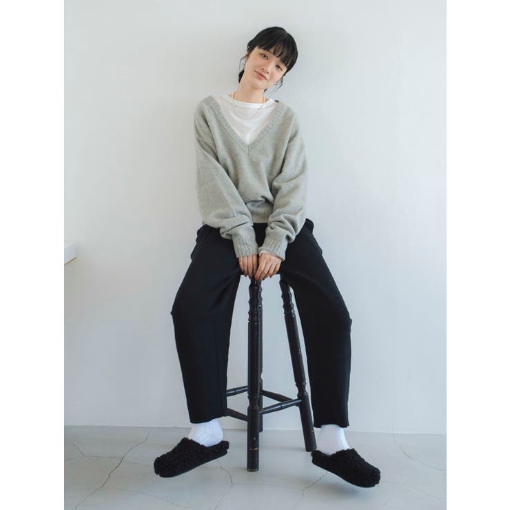 ラムウールVネックニット | Ungrid | 詳細画像11 