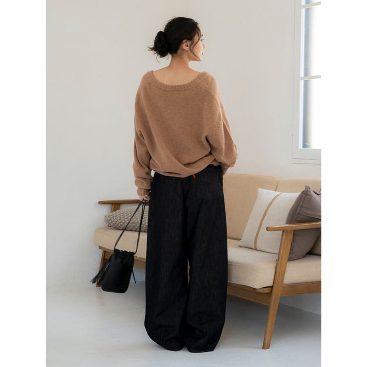 ラムウールVネックニット | Ungrid | 詳細画像20 