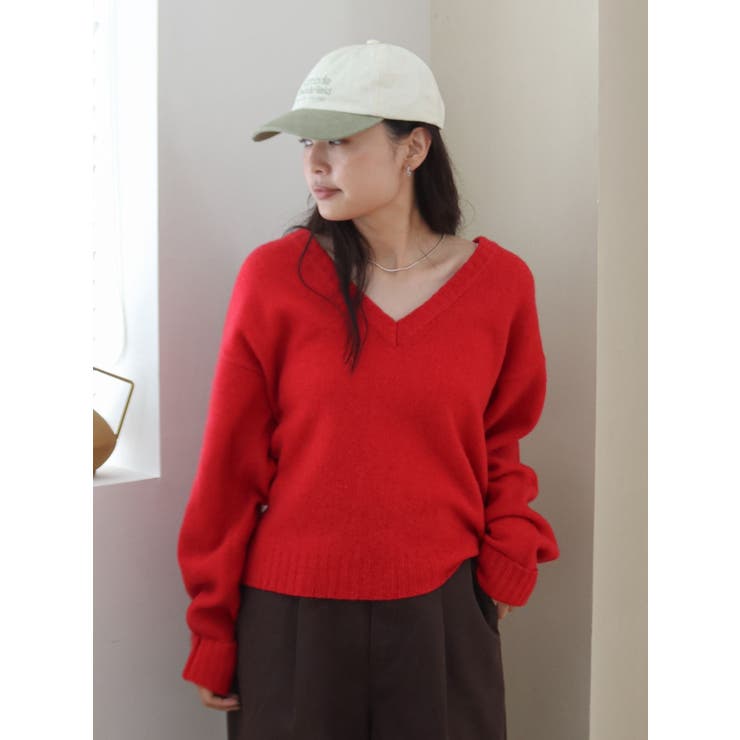 ラムウールVネックニット | Ungrid | 詳細画像22 