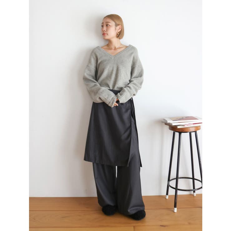 ラムウールVネックニット | Ungrid | 詳細画像31 