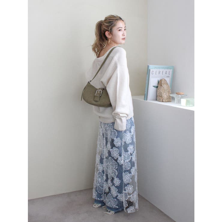 ラムウールVネックニット | Ungrid | 詳細画像39 