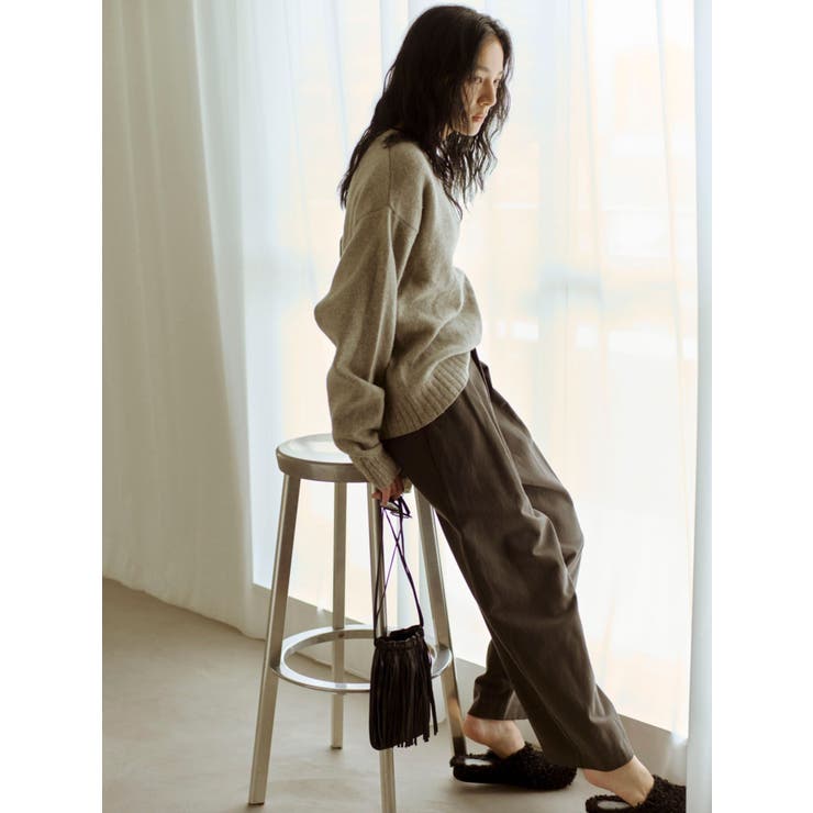 ラムウールVネックニット | Ungrid | 詳細画像4 