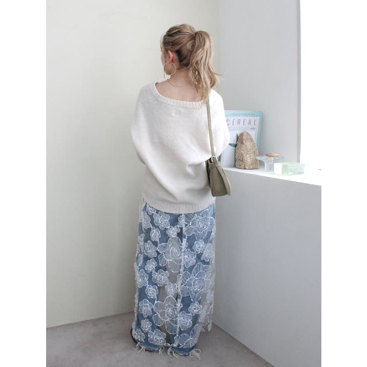 ラムウールVネックニット | Ungrid | 詳細画像40 