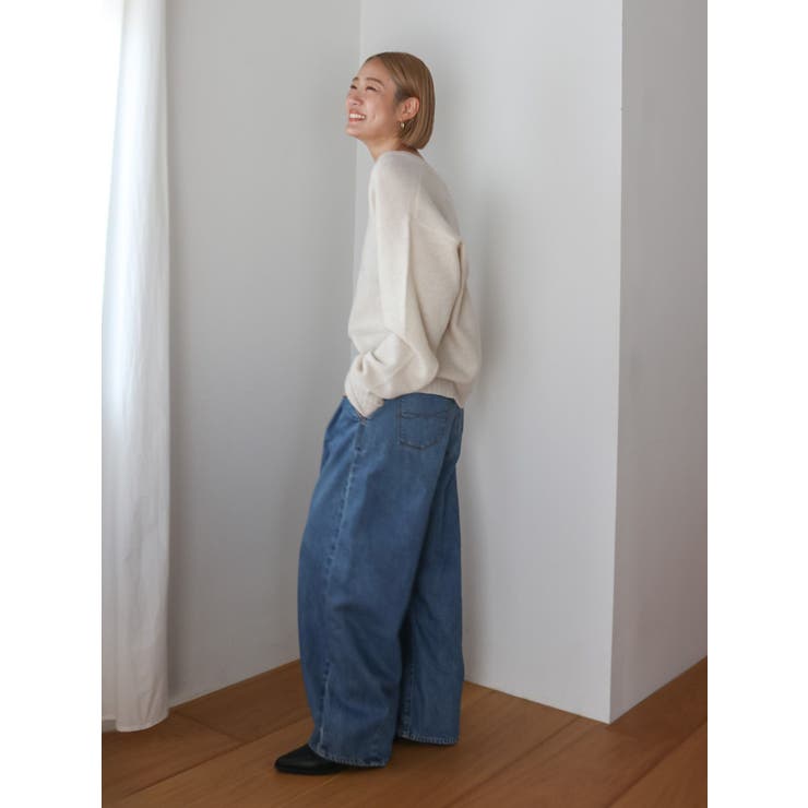 ラムウールVネックニット | Ungrid | 詳細画像47 