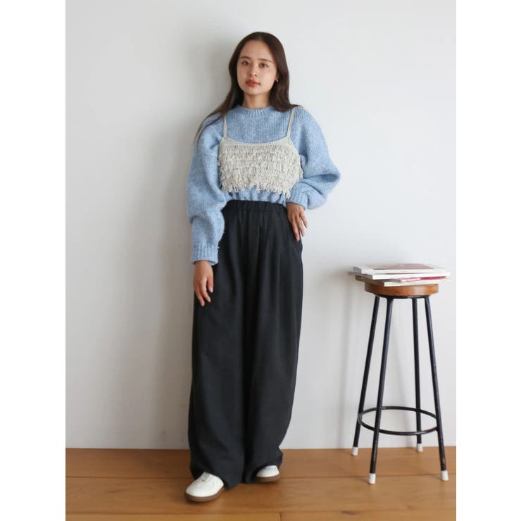 ラメコンビフリンジニットビスチェ | Ungrid | 詳細画像21 