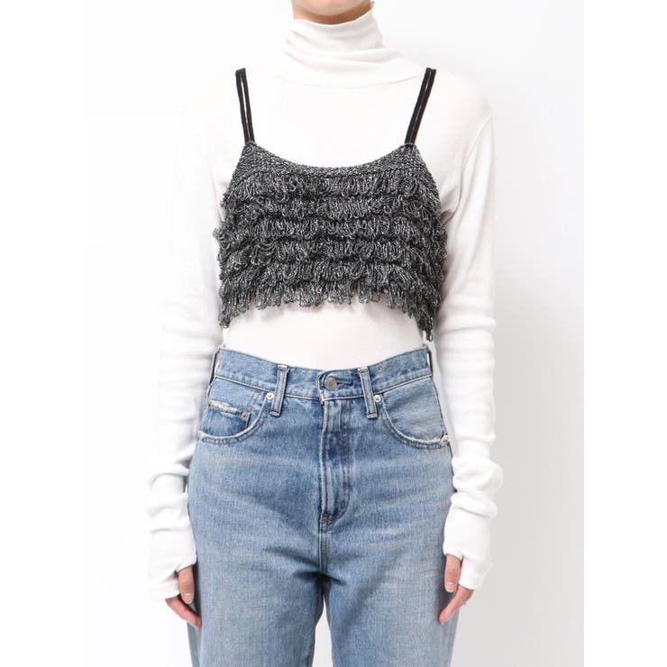 ラメコンビフリンジニットビスチェ | Ungrid | 詳細画像27 