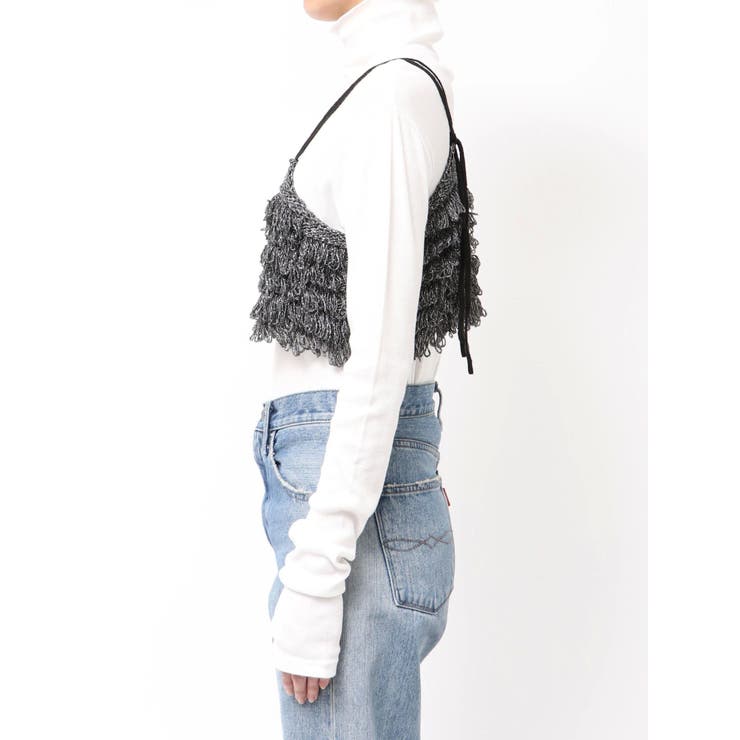 ラメコンビフリンジニットビスチェ | Ungrid | 詳細画像28 