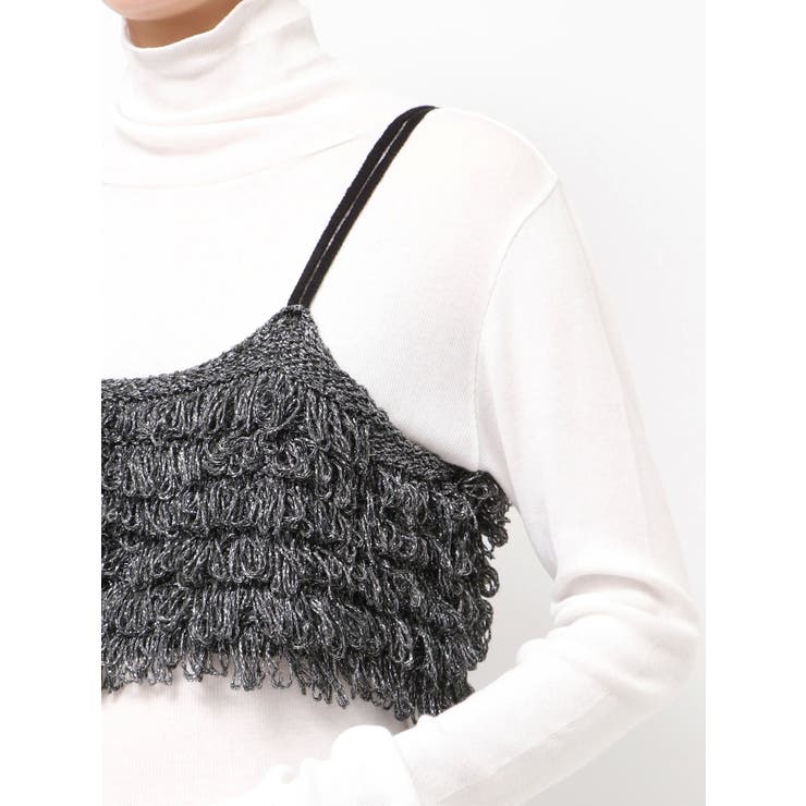 ラメコンビフリンジニットビスチェ | Ungrid | 詳細画像31 