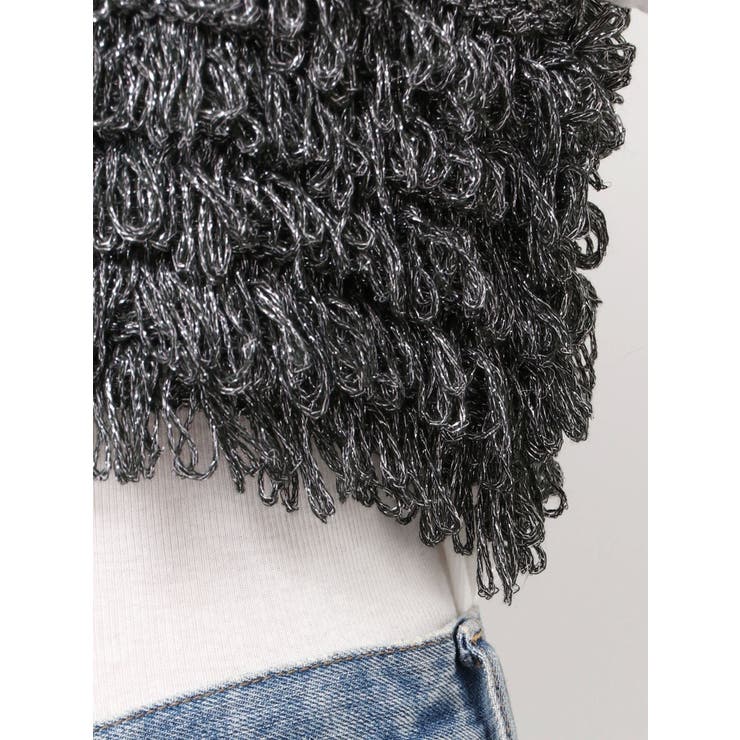 ラメコンビフリンジニットビスチェ | Ungrid | 詳細画像32 