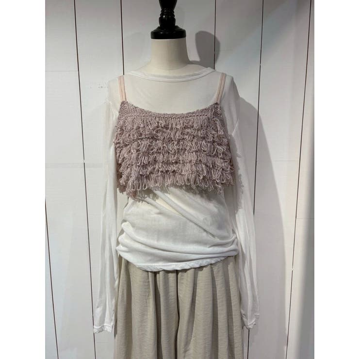 ラメコンビフリンジニットビスチェ | Ungrid | 詳細画像4 