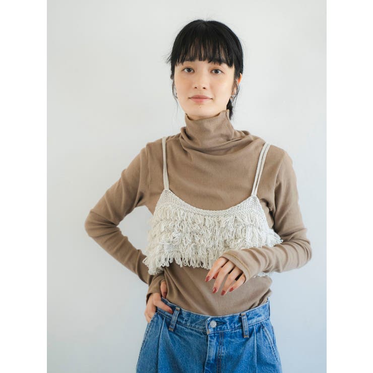 ラメコンビフリンジニットビスチェ | Ungrid | 詳細画像7 