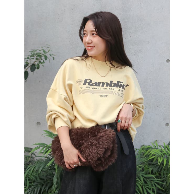 イエロー | ロゴルーズスウェット | Ungrid