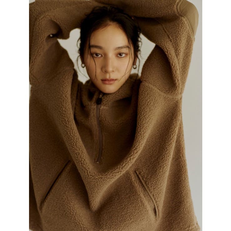 ブラウン | ボアルーズパーカー | Ungrid