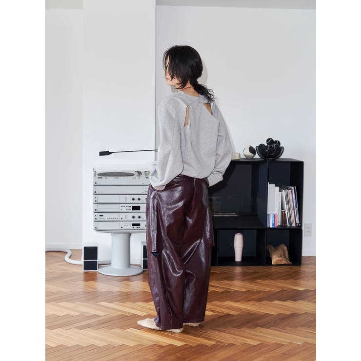 【Htage】パワーショルダーバックデザインスウェット | Ungrid | 詳細画像11 