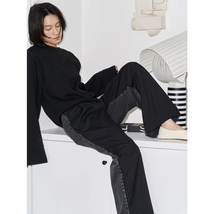 【Htage】パワーショルダーバックデザインスウェット | Ungrid | 詳細画像5 